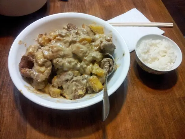 Pork Loin and Potatoes in Mushroom Sauce