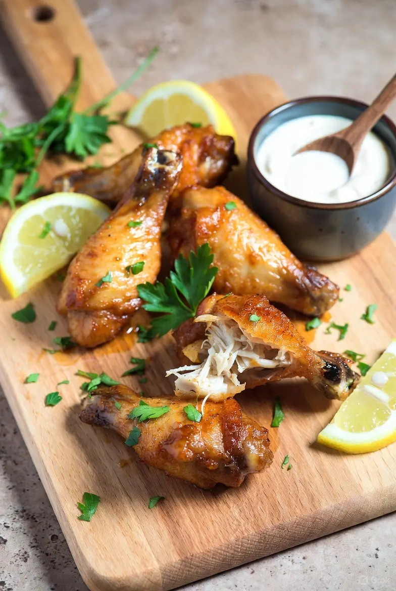 Crispy Air Fryer Chicken Wings (Juicy Inside, Crunchy Outside – No Oil Needed!)