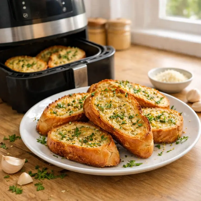 Crispy Air Fryer Garlic Bread